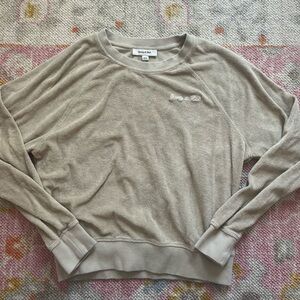 Sporty and Rich NY Tennis Club Terry Raglan Crewneck